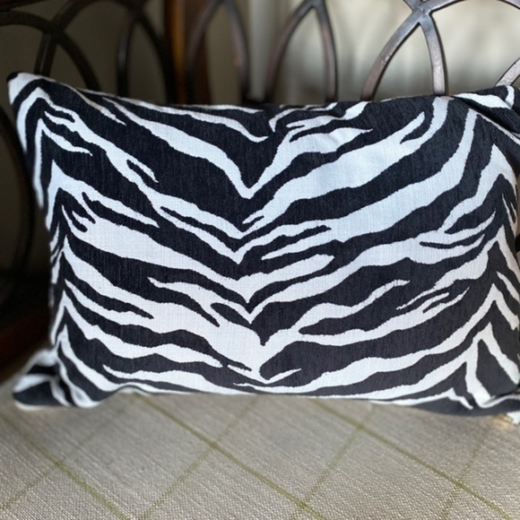 Zebra Print Custom Made Pillow Cover - Picture 5 of 8